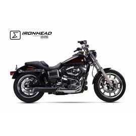 Escape IXIL HC1-2B no homologado en acero negro para HARLEY DAVIDSON LOW RIDER 14-16