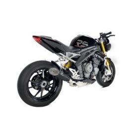 Escape IXRACE MK1B no homologado en acero negro para TRIUMPH SPEED TRIPLE 1200  20-23