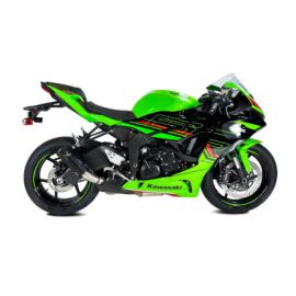 Escape IXRACE MK2B no homologado en acero negro para KAWASAKI ZX-6R / 636 2024