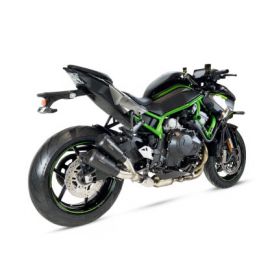 Escape IXRACE MK2B no homologado en acero negro para KAWASAKI Z H2 20-24