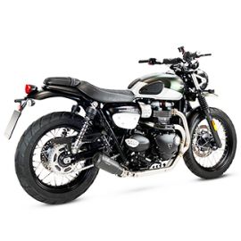 Escape completo IXRACE MK2B não homologado em aço inoxidável para TRIUMPH STREET SCRAMBLER 900 17-22