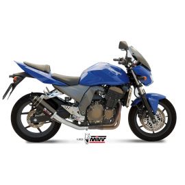 Escape homologado Mivv GP en Acero negro para KAWASAKI Z 750 / R 04-06