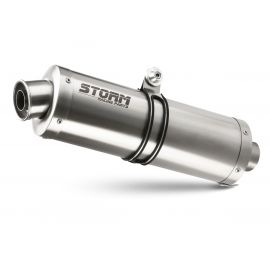 Escape completo homologado Storm OVAL en Acero inox. posicion estandar para YAMAHA XSR 900 16-20