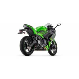 Escape completo Arrow Indy Race EVO NO homologado en Aluminio negro para KAWASAKI NINJA 650 2024 | Z 650 2024