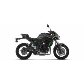 Escape completo Arrow Indy Race EVO NO homologado en Aluminio negro para KAWASAKI NINJA 650 2024 | Z 650 2024