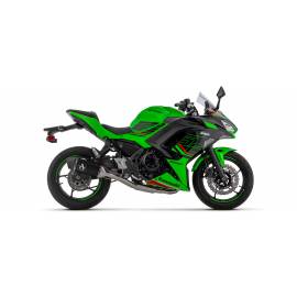 Ligne complète Arrow Veloce NON Homologuée en aluminium noir pour KAWASAKI NINJA 650 2024 | Z 650 2024