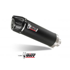 Escape aprovado Mivv GP em aço inoxidável pintado de preto para HONDA FMX 650 05-06