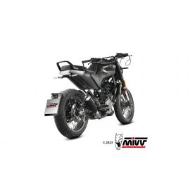 Escape homologado Mivv X-M1 en Acero negro para HUSQVARNA SVARTPILEN 125 21-23