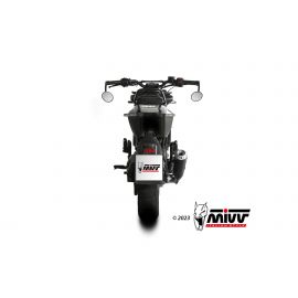 Escape homologado Mivv X-M1 en Acero negro para HUSQVARNA SVARTPILEN 125 21-23