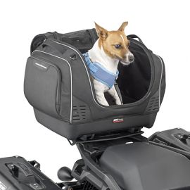 Top bag avec système d’accrochage MONOKEY destiné au transport d’animaux