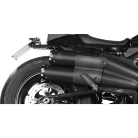 Échappement homologué Mivv HR-1 en Acier noir pour HARLEY-DAVIDSON SPORTSTER S 21-24