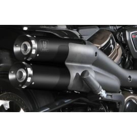 Escape homologado Mivv HR-1 en Acero negro para HARLEY-DAVIDSON SPORTSTER S 21-24