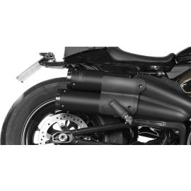 Escape homologado Mivv HR-1 en Acero negro para HARLEY-DAVIDSON SPORTSTER S 21-24