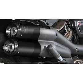 Escape homologado Mivv HR-1 en Acero negro para HARLEY-DAVIDSON SPORTSTER S 21-24