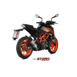 Escape homologado Storm GP en Acero inox. posicion estandar para KTM DUKE 125 17-20 | DUKE 390 17-20 | RC 125 17-20 | RC 390 17-20