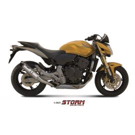 Échappement homologué Storm GP en Acier inox. position standard pour HONDA CBR 600 F/FS 11-13 | CB 600 F HORNET 07-13