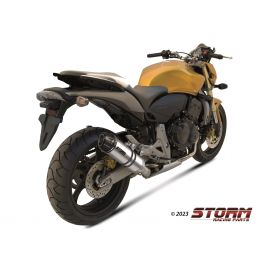 Escape homologado Storm GP en Acero inox. posicion estandar para HONDA CBR 600 F/FS 11-13 | CB 600 F HORNET 07-13