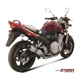 Escape homologado Storm GP en Acero inox. posicion estandar para SUZUKI GSX 650 F 08-15 | GSF 650 BANDIT 07-15