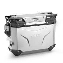 Valise latérale droite Givi Trekker Outback EVO SMART aluminium naturel, 33 L