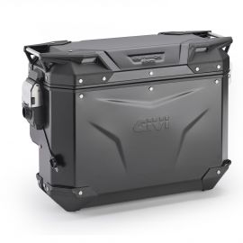 Valise latérale droite Givi Trekker Outback EVO SMART aluminium noir, 33 L