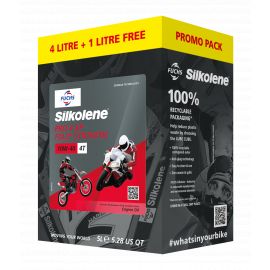 Aceite de motor Silkolene Pro 4 XP 10W-40 envase reciclable 4 + 1 litro - Promoción especial