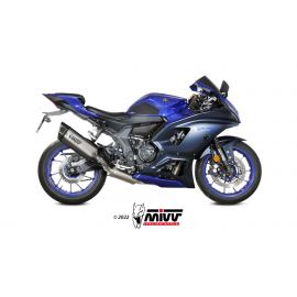 Escape completo aprovado Mivv SR-1 em titânio para YAMAHA YZF R7 22-24