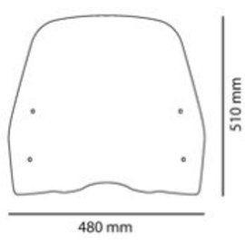 Cúpula Puig T.S. transparente 6331 para moto SYM FIDDLE II 50/125 07-23 | SYMPHONY 125 15-17