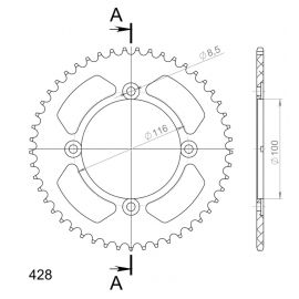 Kit de transmissão DID reforçado para Kawasaki KX 80 91-97