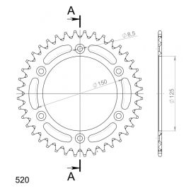 Kit de arrastre DID reforzado dorado con retenes para KTM LC4 Enduro 640 99-06